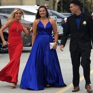 ROYAL BLUE PROM DRESS